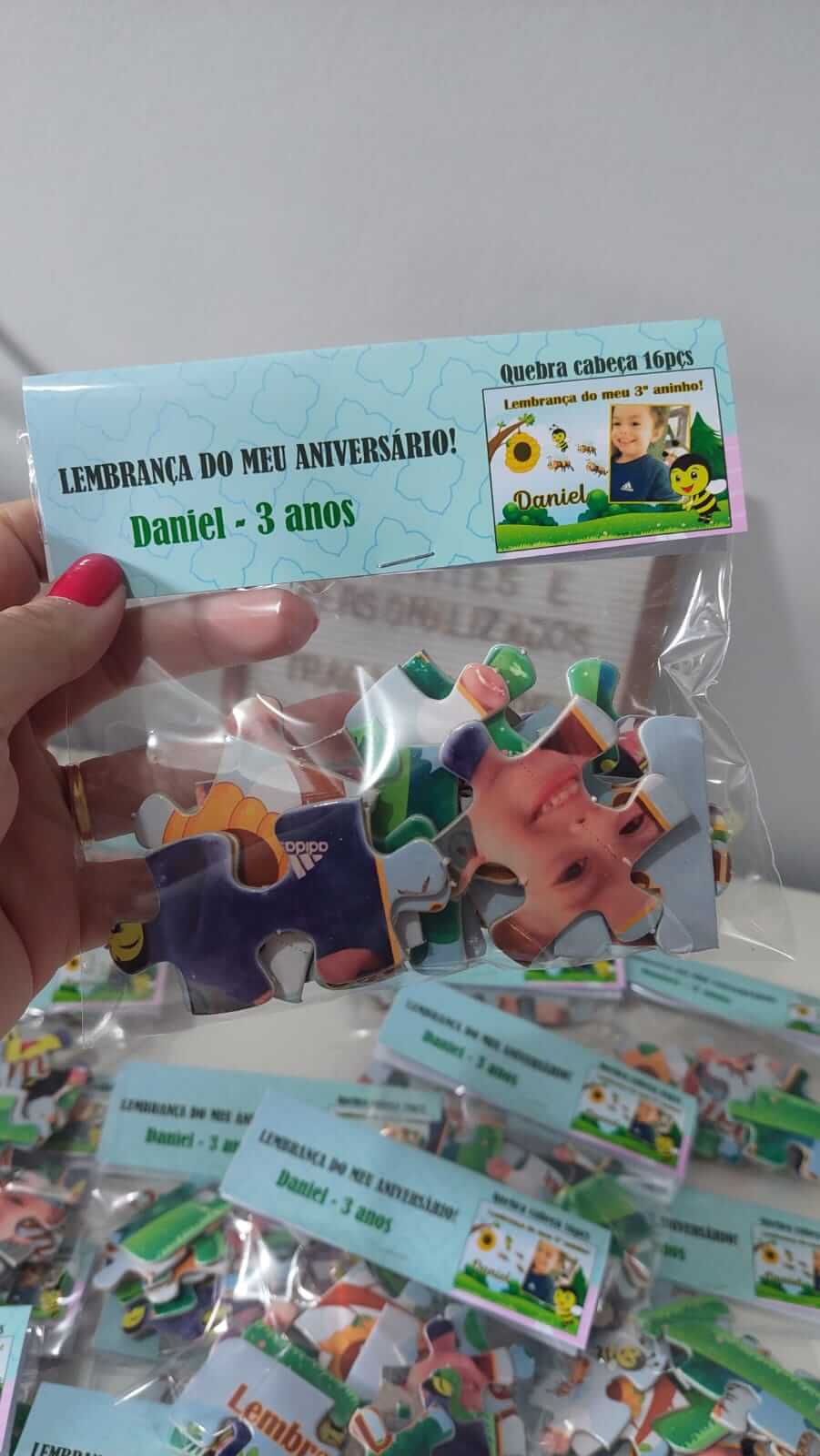 Quebra Cabeça Festa Infantil Personalizado Lembrancinha